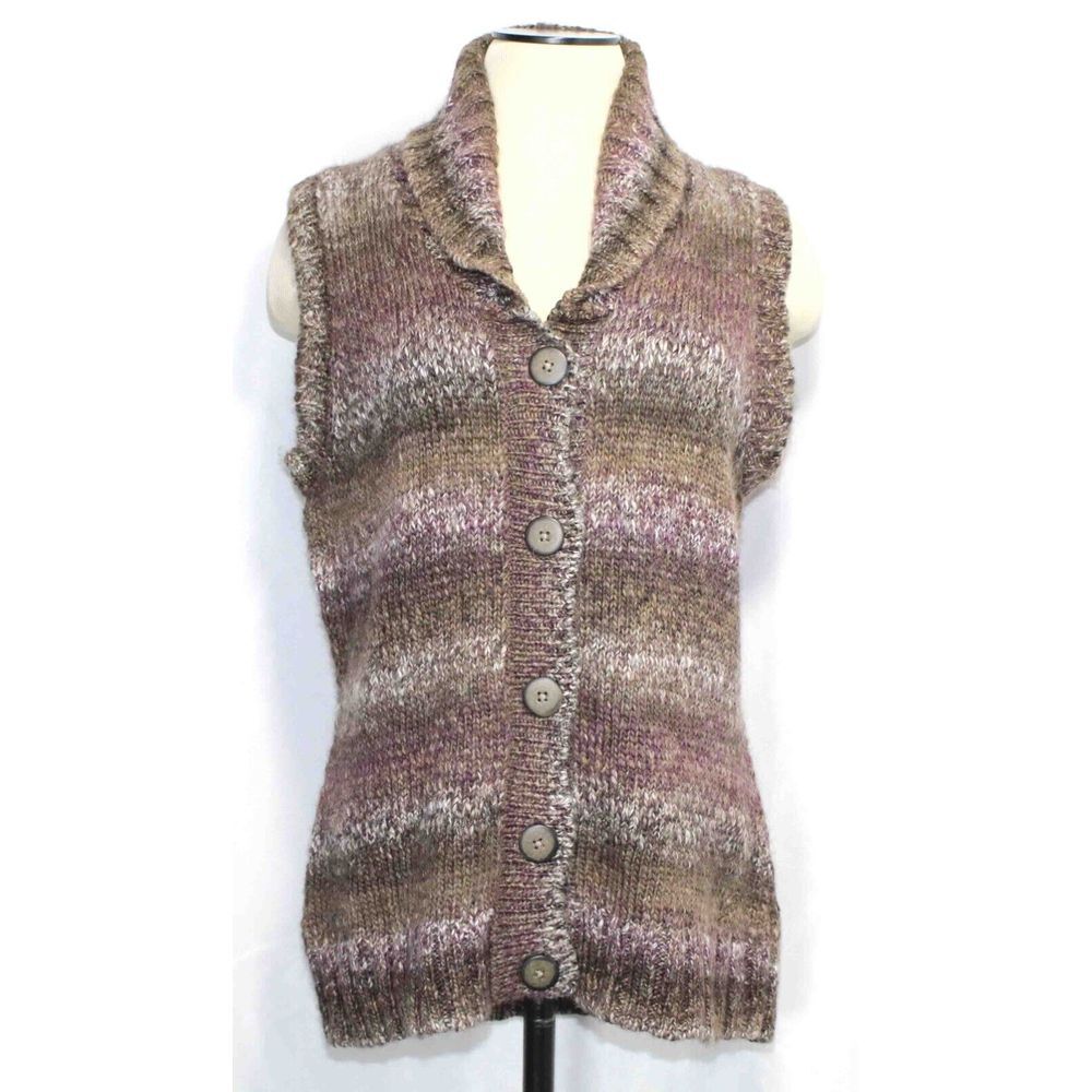 NEW Woolrich Kendal Creek Shawl Collar Button Lambswool Vest 13725 Womens Size M